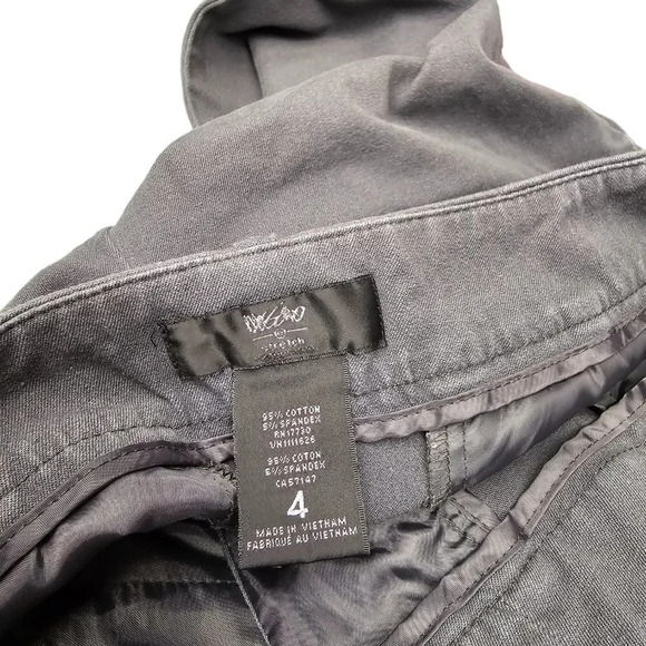 Mossimo  Womens Gray Crop Pants Size 4 - Picture 4 of 4